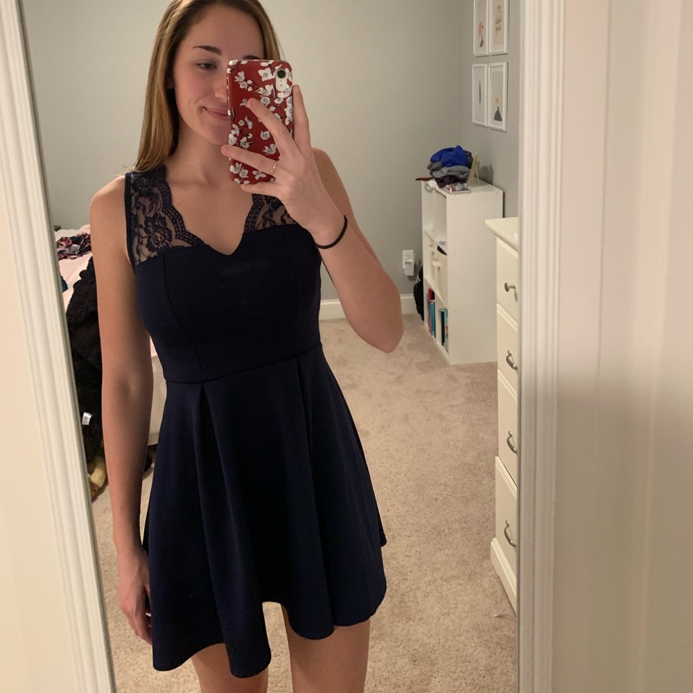 Navy blue dress